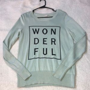 Halogen Crewneck Mint Sweater